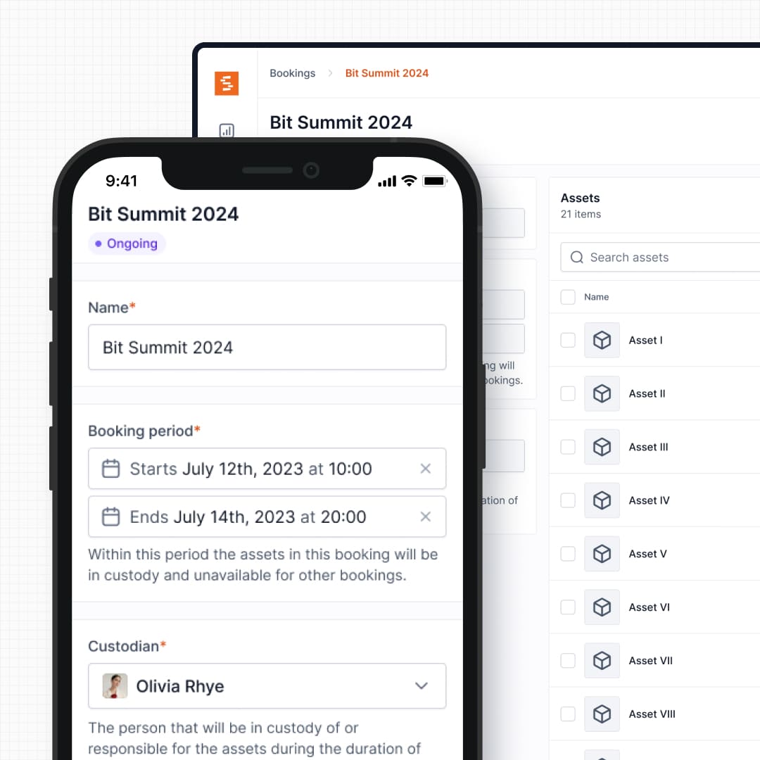 Bookings view integrated with workspaces