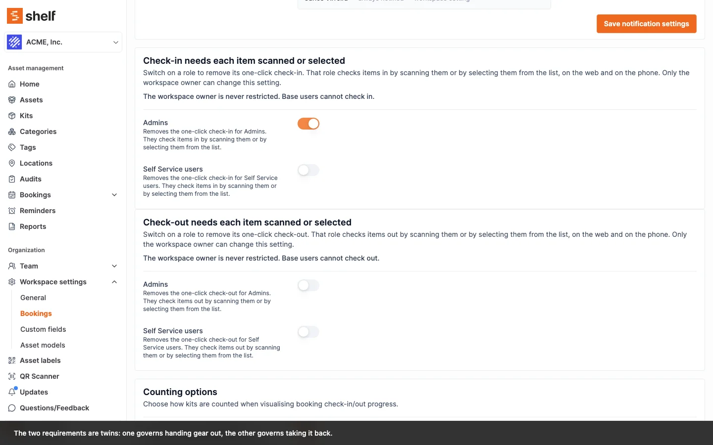 Every Check-out and Check-in Says How It Was Made